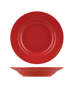 Classicware Red Wide Rim Pasta Bowl