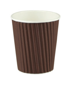 Ripple Wrap Cup - Chocolate Brown