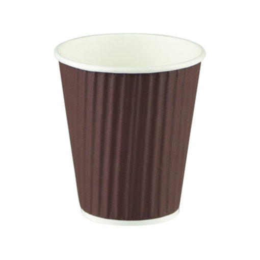 Ripple Wrap Cup - Chocolate Brown