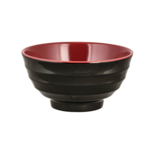 Red and Black Soup Bowls