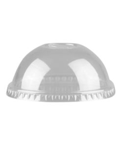PET Clear Slotted Dome Lid